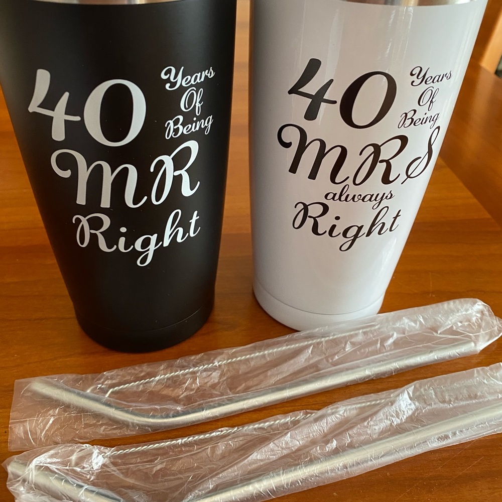 Wedding Anniversary tumbler - Picture 2 of 3